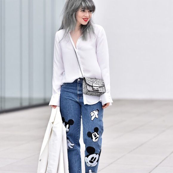 Zara Mickey Mouse Disney Jeans US 2 - Picture 12 of 12